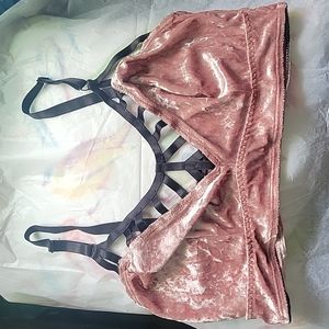 Torrid Pink velvety bralette